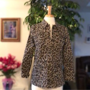 Ladies Camouflage Four Pocket Button Up Jacket ~With Optional Cuffed Sleeve